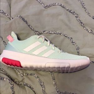 women’s adidas neo cloudfoam racer tennis shoes